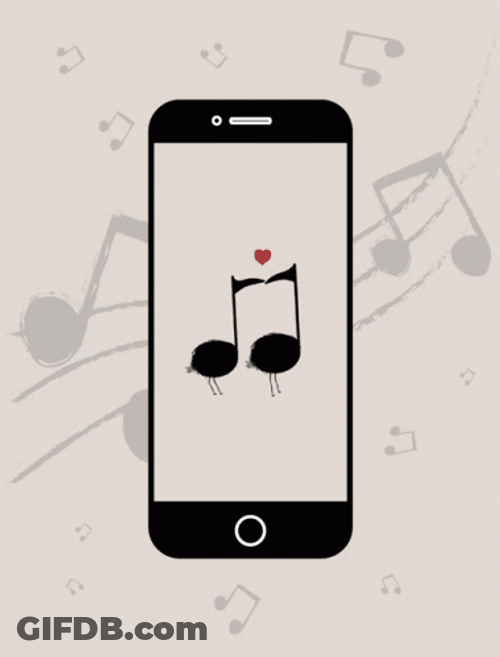 Iphone 8 Music Sign Live Wallpaper GIF