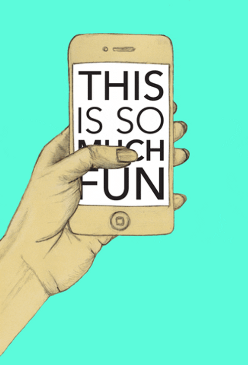 Iphone Displaying Text GIF