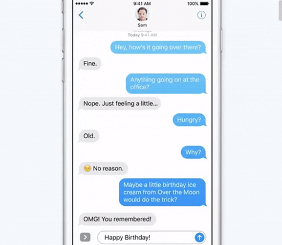 Iphone Ios 7 Text Message Balloon GIF