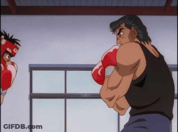 Ippo Makunouchi Date Eiji Training GIF