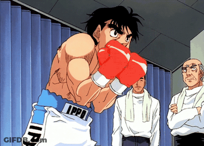 Ippo Makunouchi Enthusiastic Punch GIF