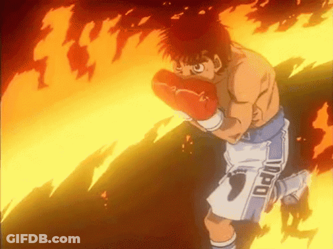Ippo Makunouchi Fiery Training Ground GIF