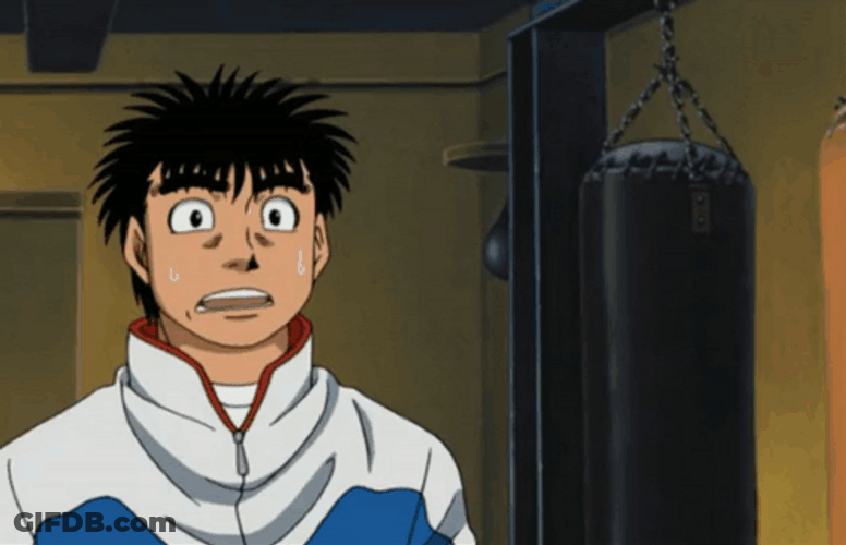 Ippo Makunouchi Hysterical Pointing Fingers GIF