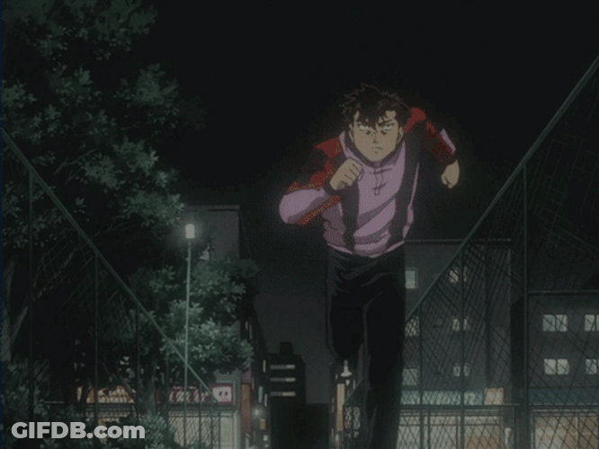 Ippo Makunouchi Late Night Training GIF