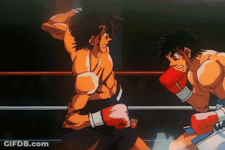 Ippo Makunouchi Powerful Punch GIF