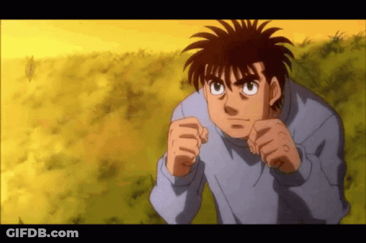 Ippo Makunouchi Quick Catching Leaf Training GIF