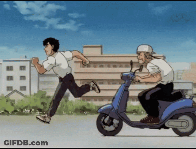 Ippo Makunouchi Running Training GIF