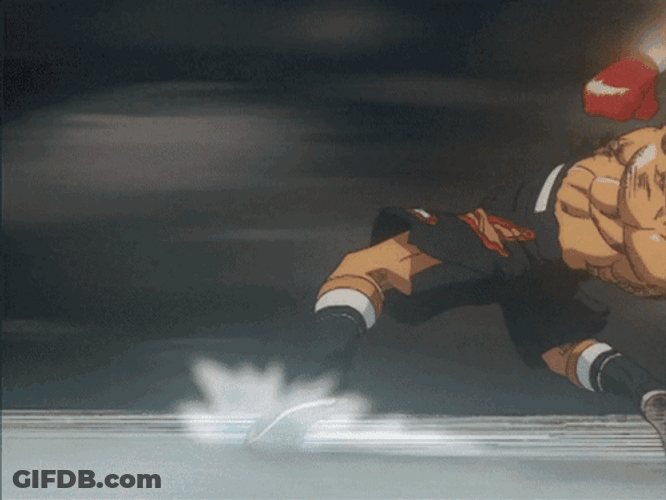 Ippo Makunouchi Sendo Forceful Punch GIF