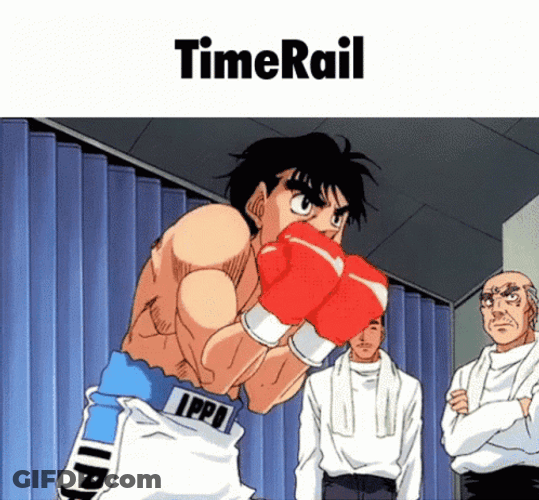 Ippo Makunouchi Time Rail Training Punch GIF