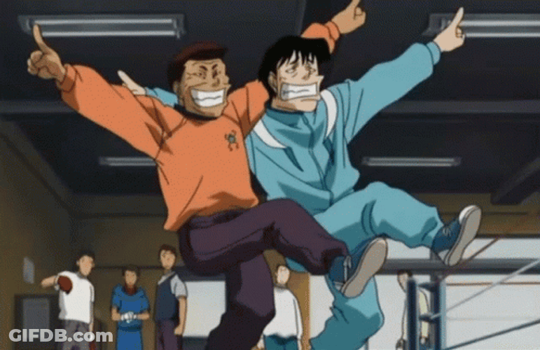 Ippo Tatsuya Mamoru Playful Teasing GIF