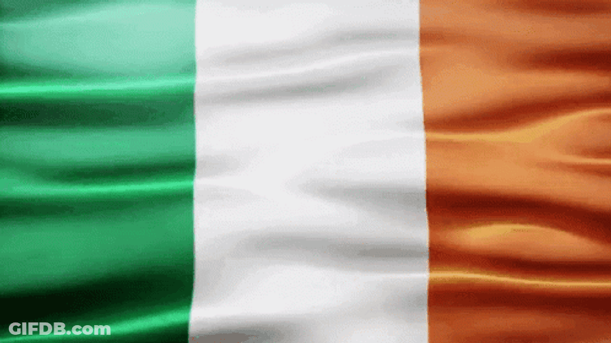 Ireland Irish Flag Waving GIF