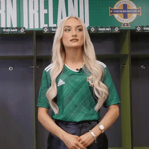 Ireland Model Bernadette Hagans Crossing Her Arms GIF