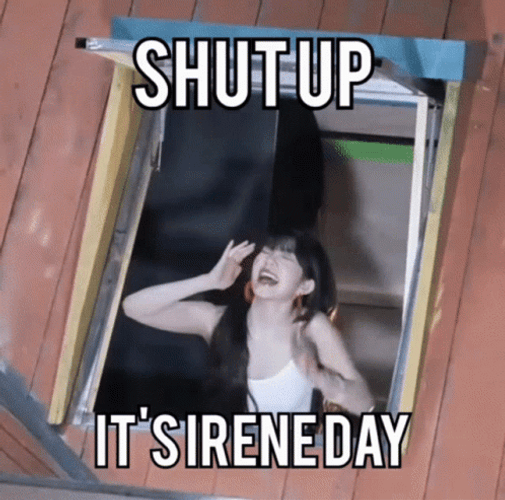 Irene Birthday Red Velvet Shut Up GIF