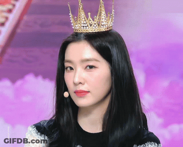 Irene Red Velvet Crown GIF