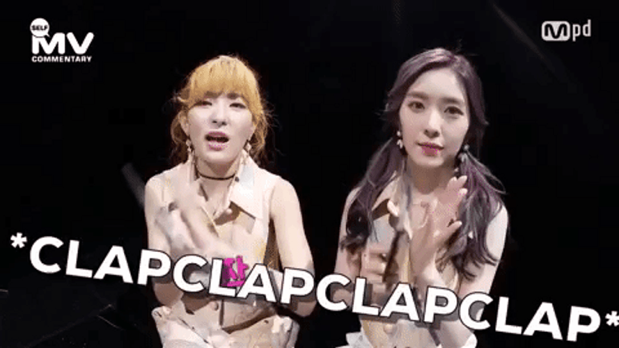Irene Seulgi Red Velvet Clap GIF