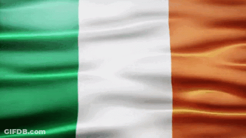 Irish Flag Waving In Wind GIF