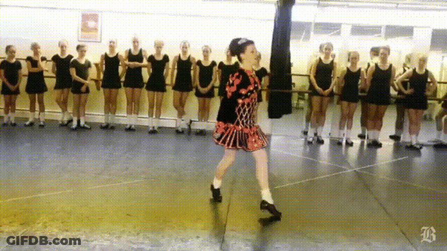 Irish Jig Young Girl Performing Solo GIF