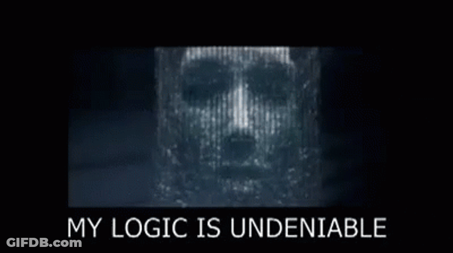 Irobot Hologram Saying His Logic's Undeniable GIF