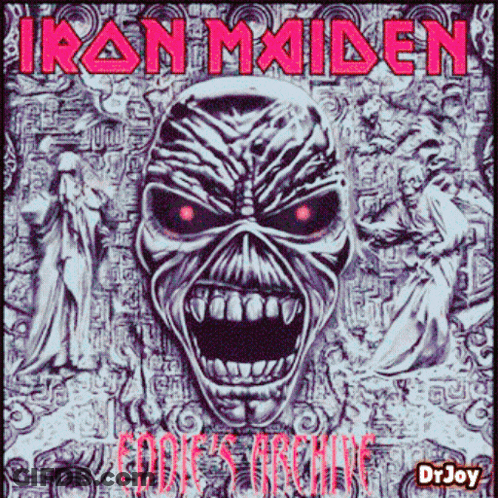 Iron Maiden Eddie 'S Archive Album Cover By Drjoy GIF