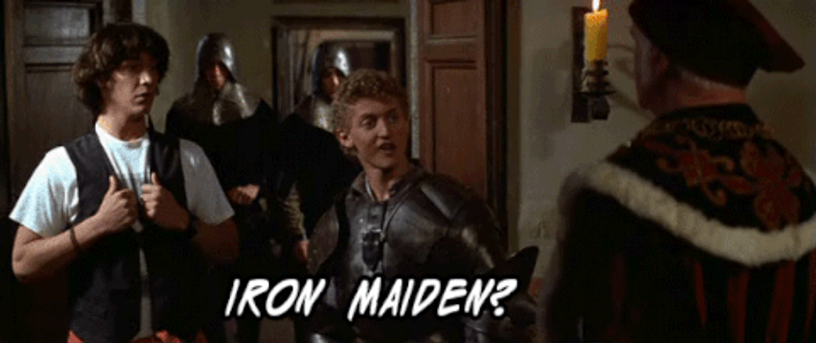 Iron Maiden Excellent Bill Ted GIF