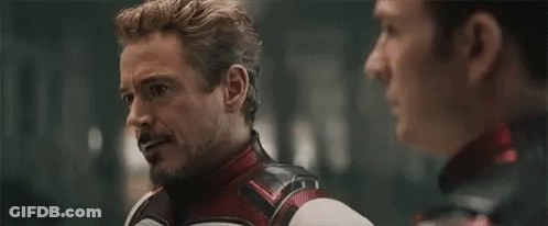 Iron Man And Captain America Talking GIF