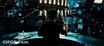 Iron Man Flying GIF