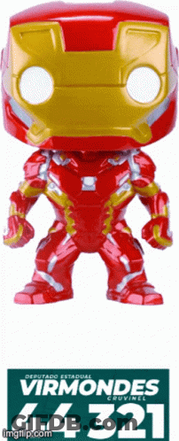 Iron Man Funko Pop Number 44 321 GIF