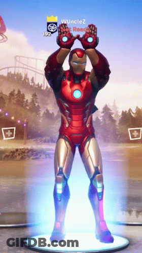 Iron Man In Front Of Wuncanez 192 Screen GIF