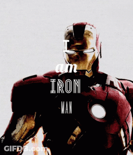 Iron Man Saying I Am Iron Man GIF