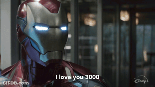 Iron Man Says I Love You 3000 Disney+ GIF