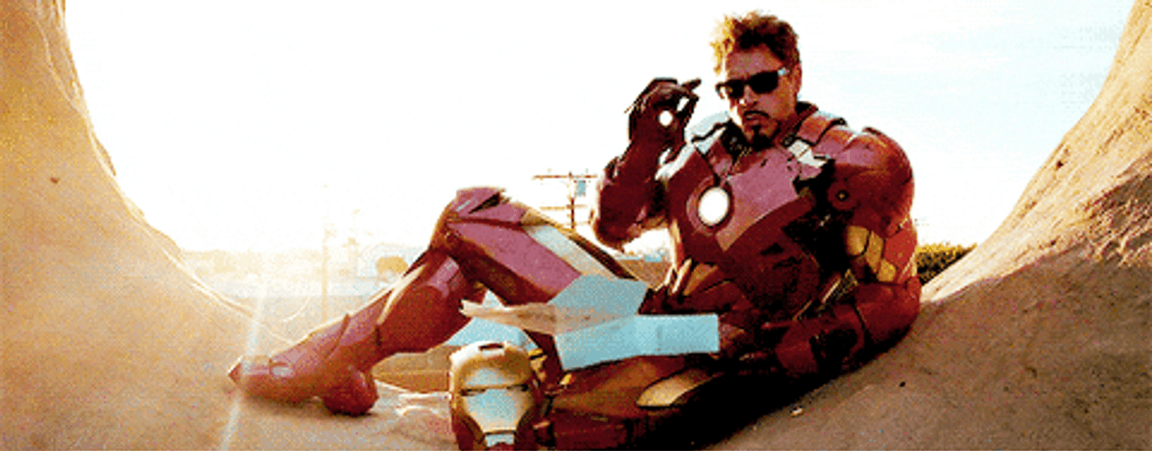 Iron Man Tony Stark Checking Out GIF