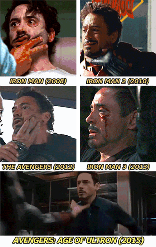 Iron Man Tony Stark Movie Compilation GIF