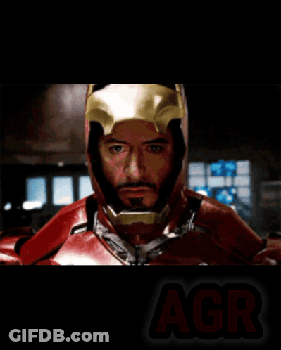 Iron Man With Red Agr GIF