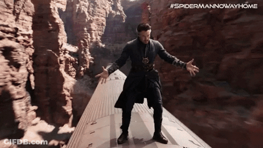 Iron Spider Versus Doctor Strange GIF