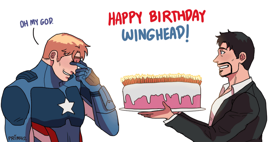 Ironman Greeting Happy Birthday Steve Rogers GIF