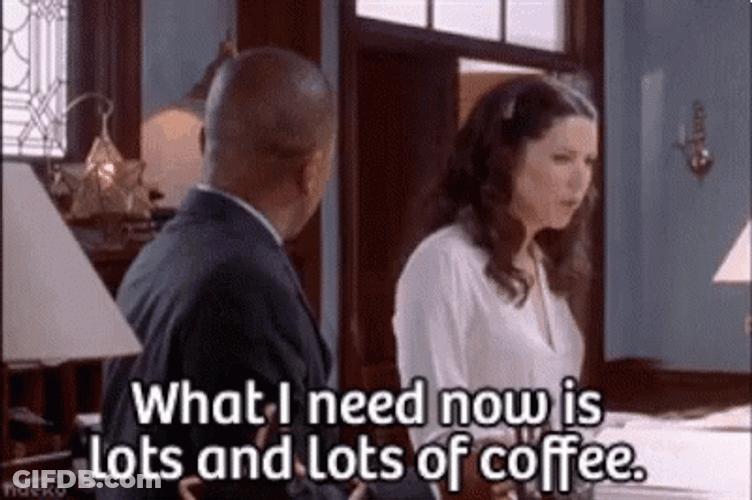 Irritable Girl Need Coffee GIF