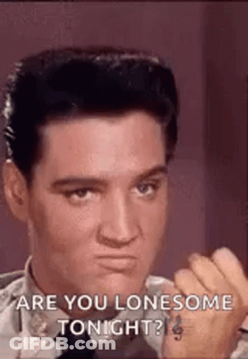 Irritated Elvis Looking Disappointed GIF