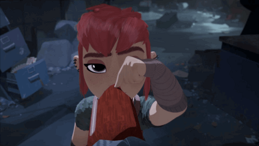 Irritated Face Of Nimona Movie GIF