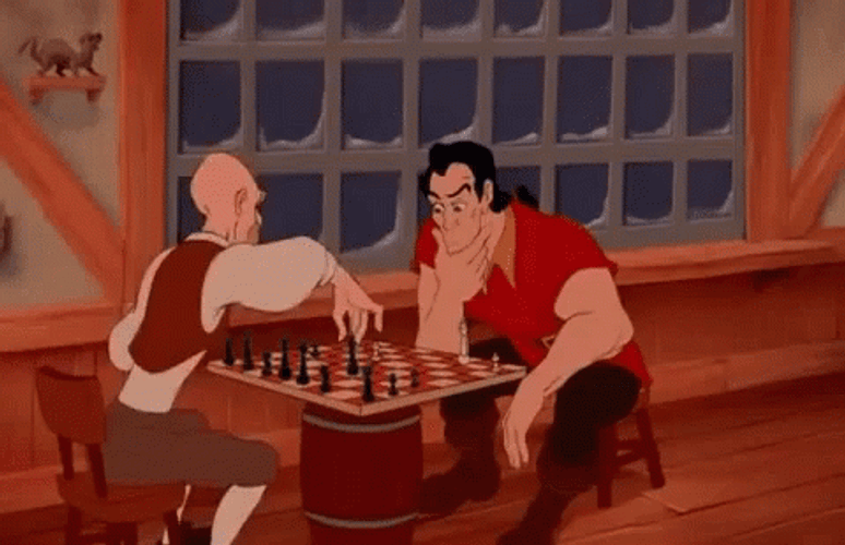 Irritated Gaston Flipping Chess Board GIF