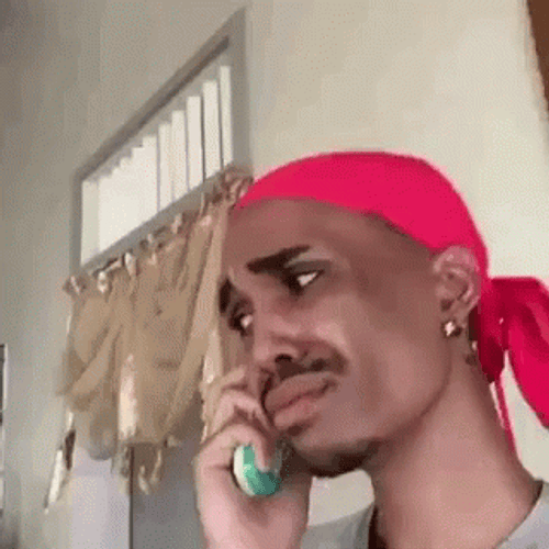 Irritated Man Hang Up Phone Call Consecutively GIF