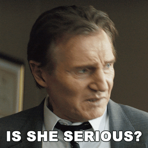Is She Serious Frank Drebin Jr GIF