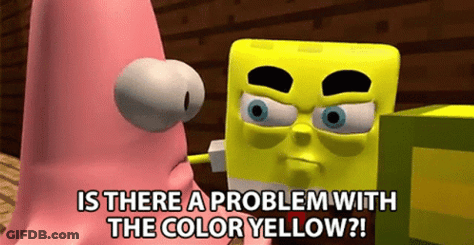 Is There Problem With Yellow SpongeBob GIF