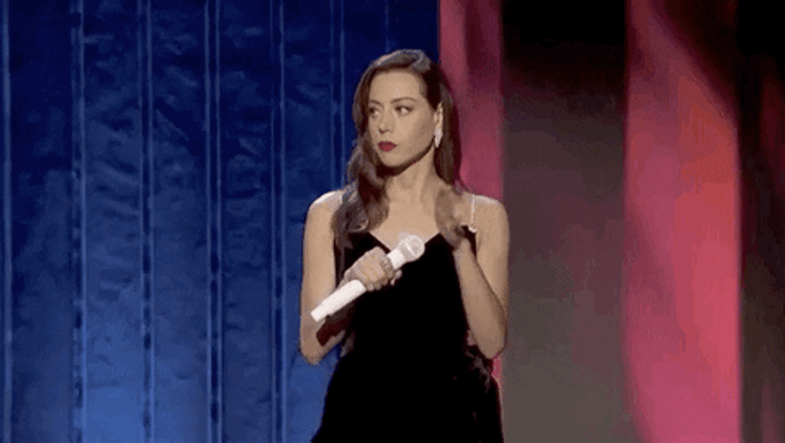 Is This Thing On Aubrey Plaza Mic Check GIF