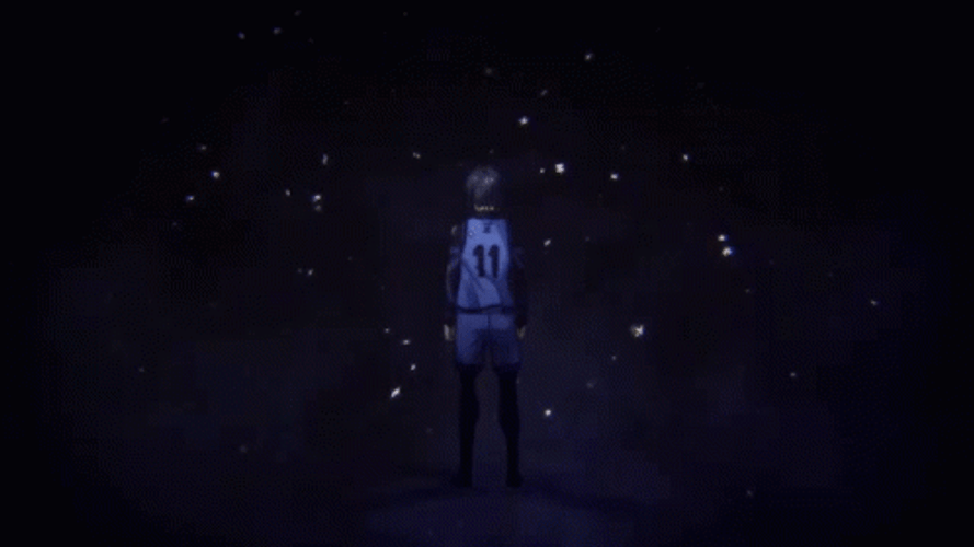 Isagi Yoichi Flying Puzzle Pieces GIF