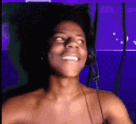 Ishowspeed Smiling While Playing GIF