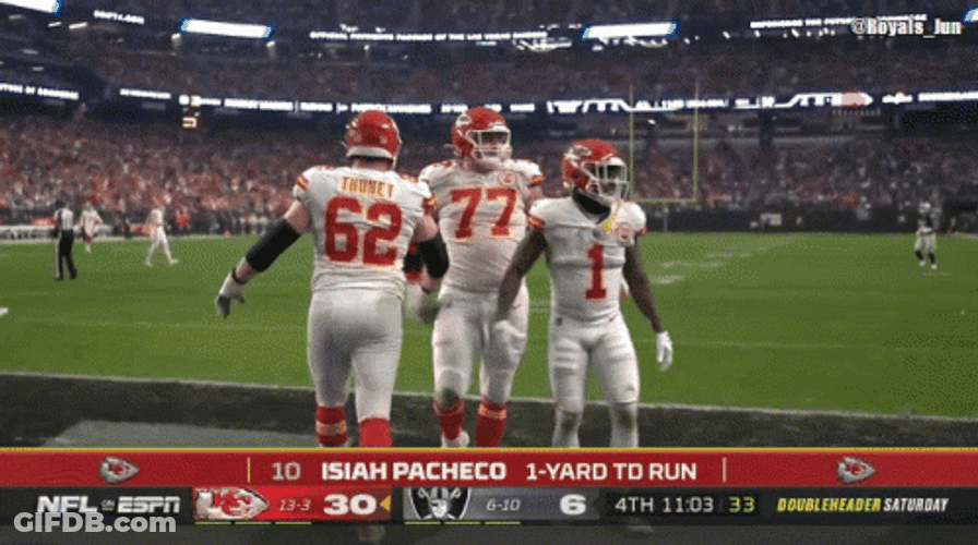 Isiah Pacheco Being Playful GIF