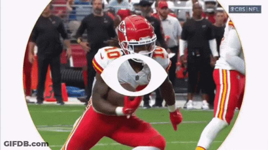 Isiah Pacheco Celebrates Winning GIF