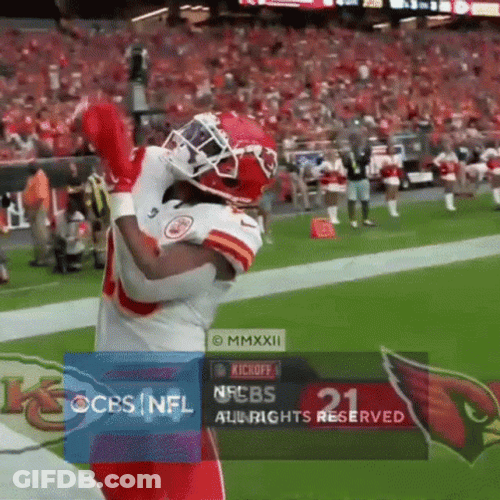Isiah Pacheco Playful Gesture GIF