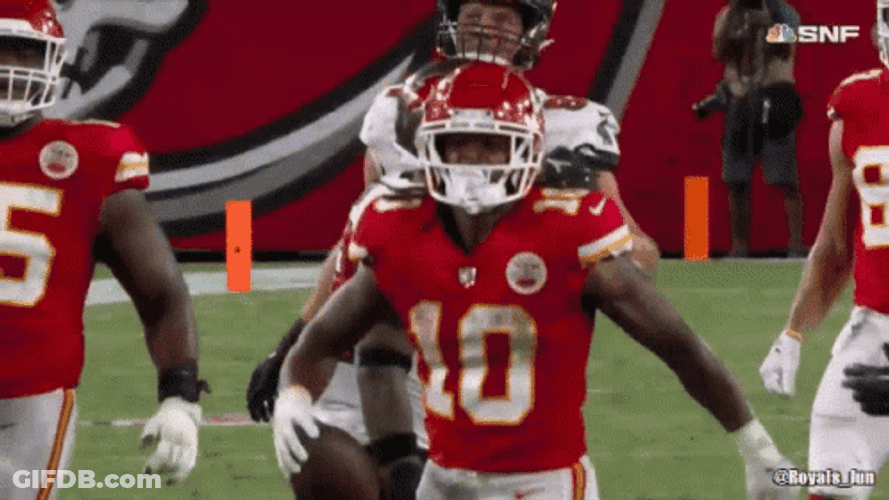 Isiah Pacheco Rocking The Game GIF
