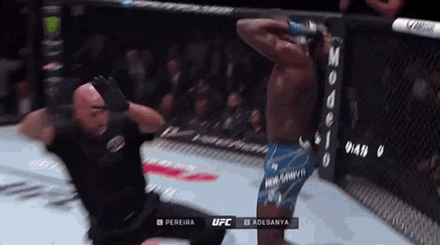 Israel Adesanya Arrow Celebration GIF